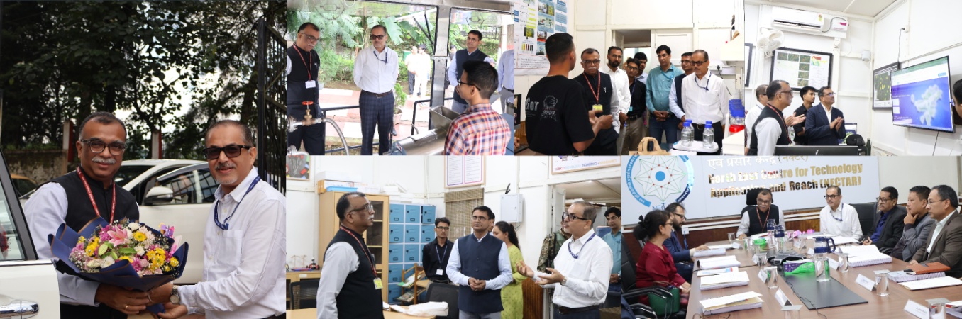 Prof. Umesh Waghmare, Secretary, Department of Science and Technology, visits the NECTAR Shillong Office, engaging with officials and reviewing ongoing initiatives.