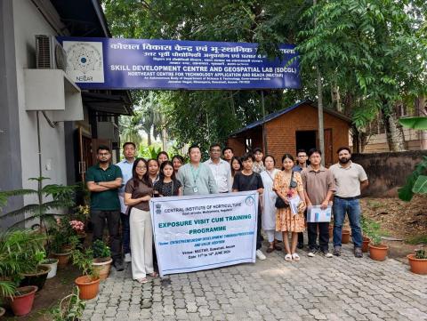exposure visit by NECTAR for students and entrepreneurs of Central Institute of Horticulture, Nagaland