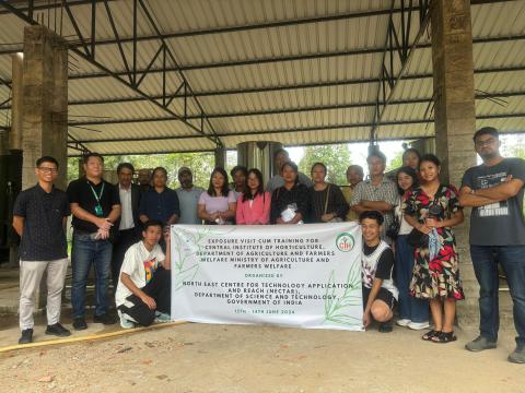 exposure visit by NECTAR for students and entrepreneurs of Central Institute of Horticulture, Nagaland